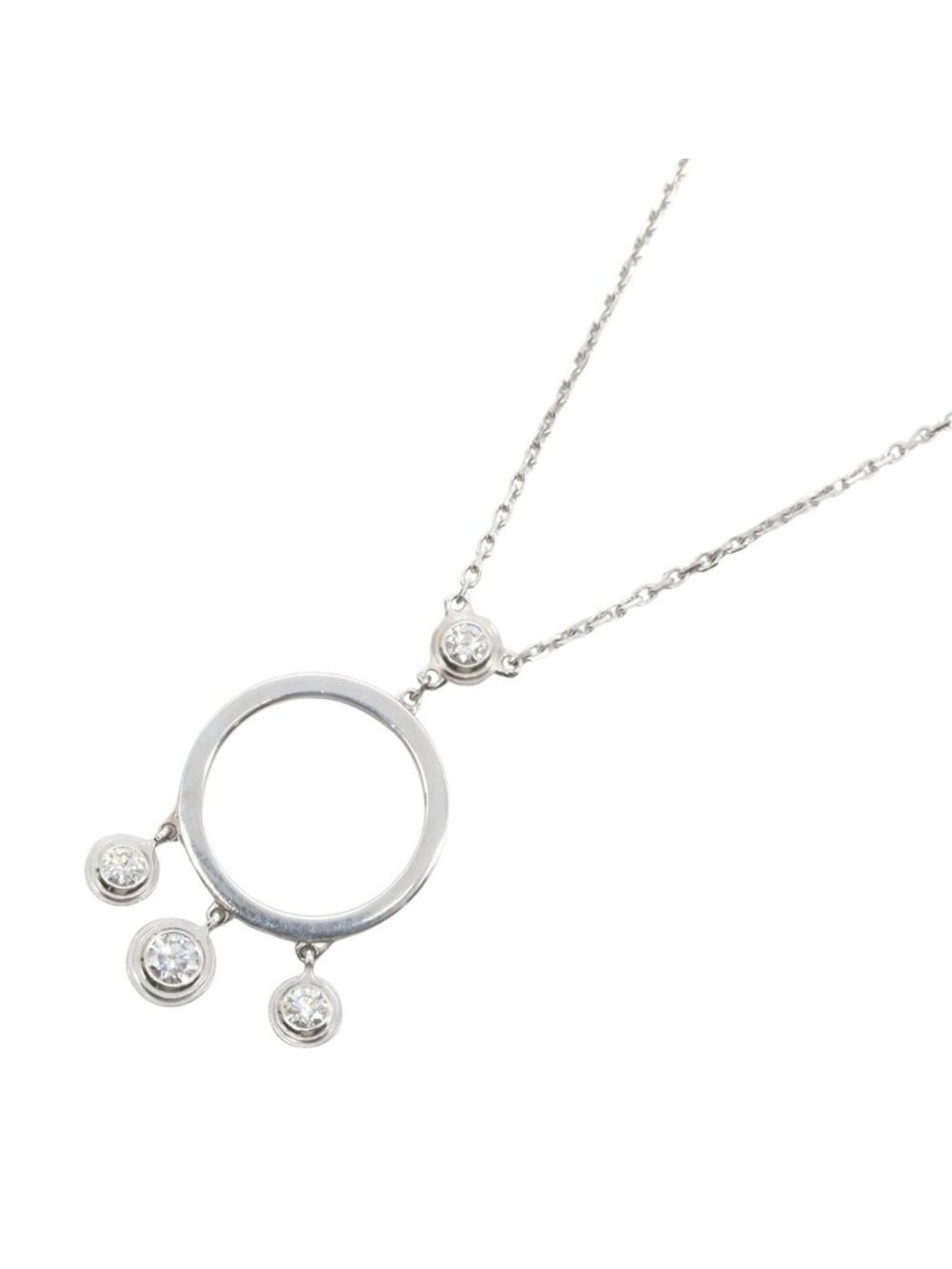 Cartier Necklace Diamants Legers 42 18k White Gold Diamond